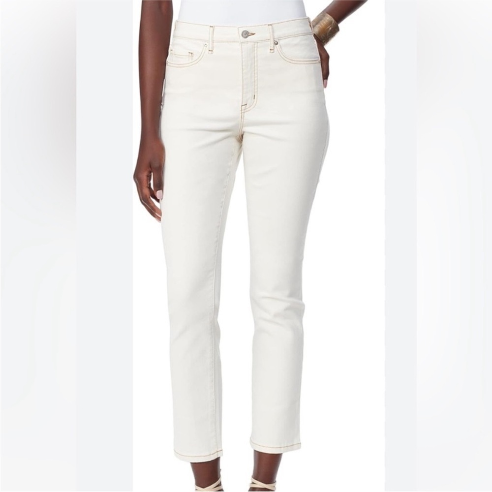Sam Edelman // Jeans High Rise Slim Straight Ankle in Undyed Natural